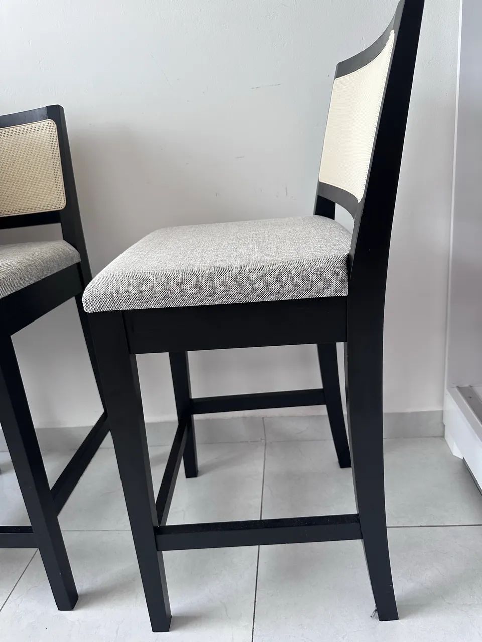 3 Banquetas, Madeira maciça  - Foto 2