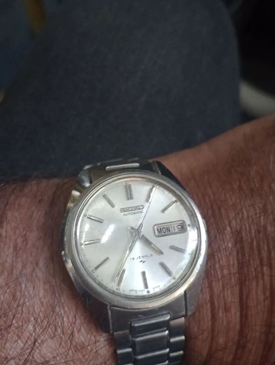 Relógio de pulso Seiko automático 19 jewels
