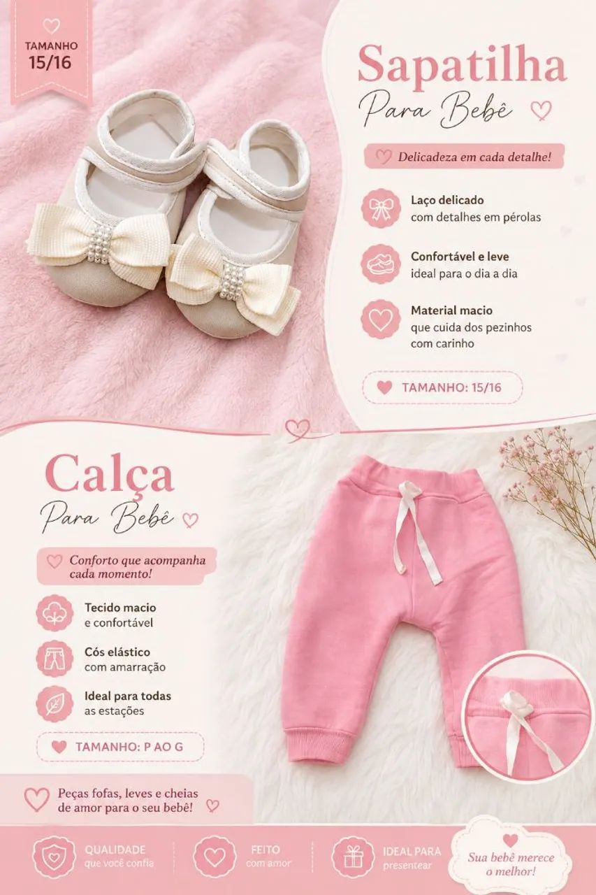 Calça e Sapato - Infantil 
