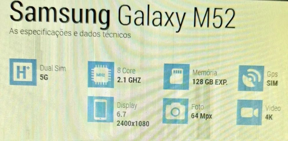 Celular Samsung Galaxy M52 5g - Foto 2