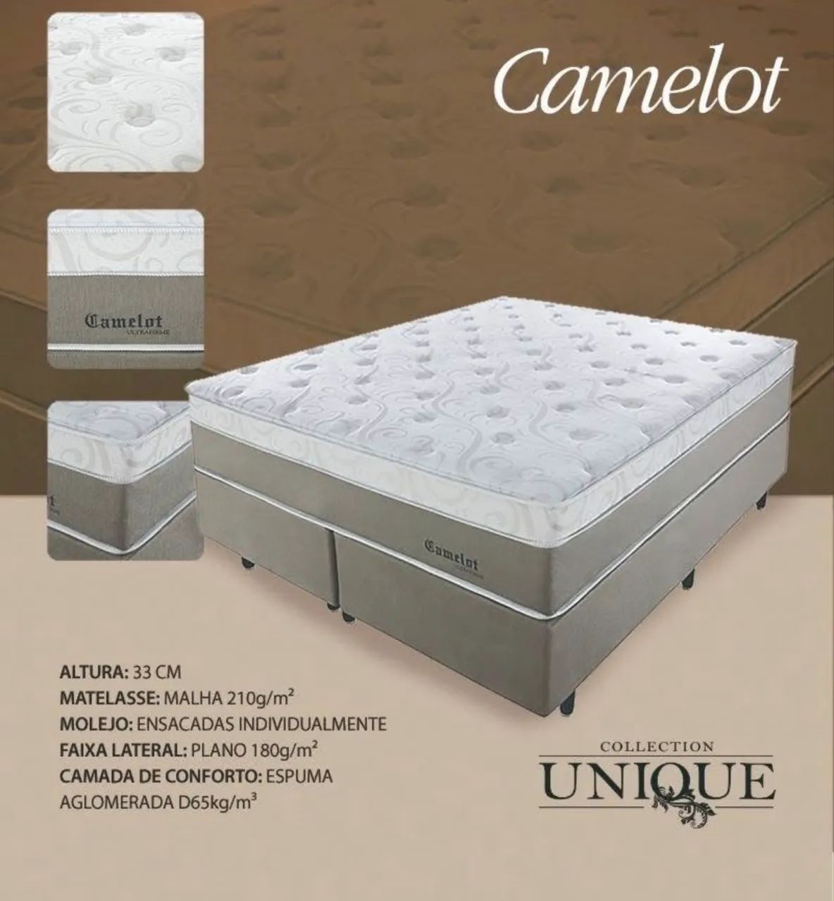 Cama king colchão e base - Foto 5