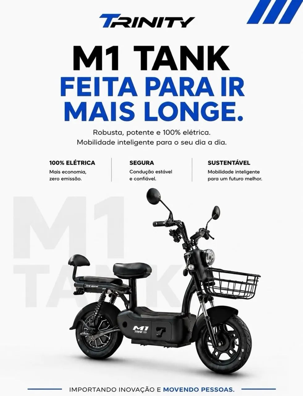 SCOOTER ELÉTRICA TRINITY M1 - Foto 3