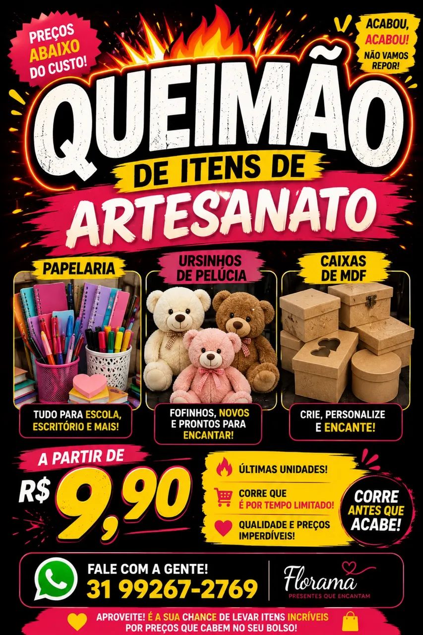 ? QUEIMÃO DE ARTESANATO