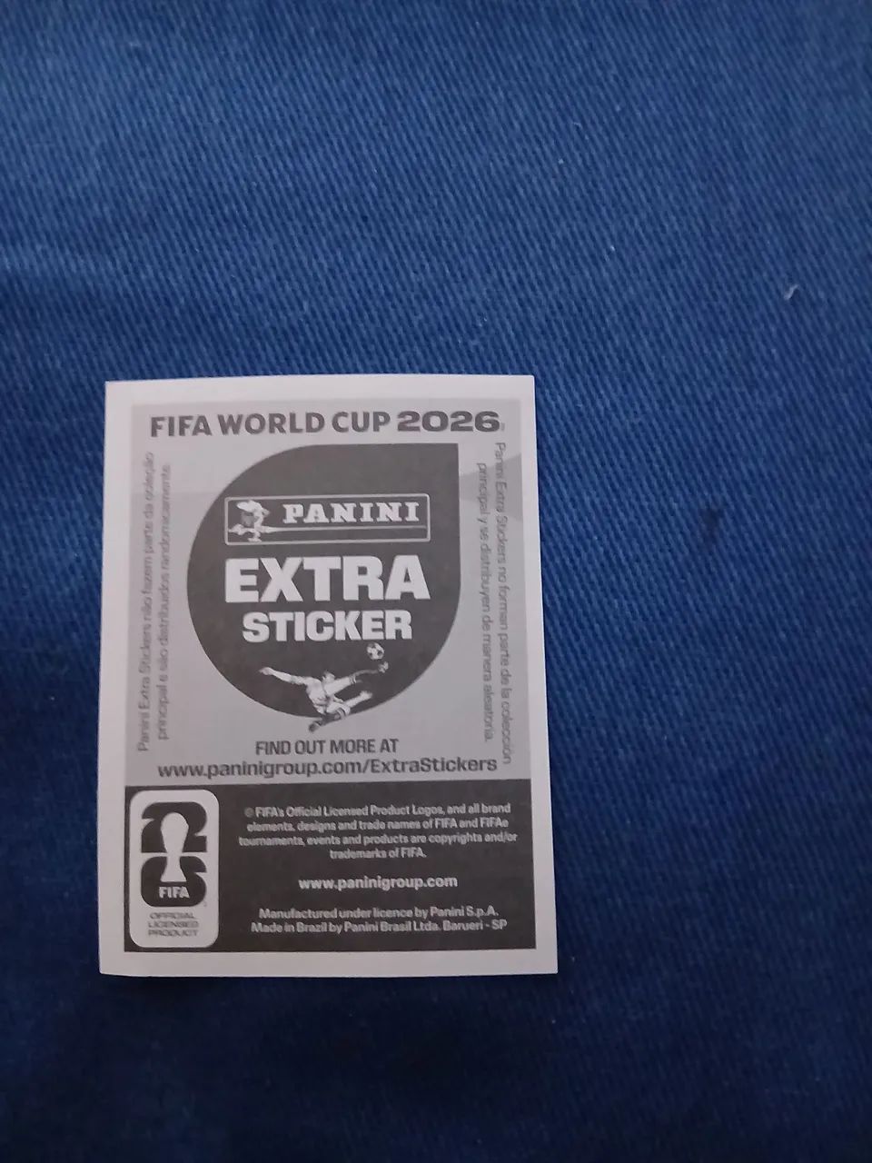 Extra Sticker Ouro do Kylian Mbappé Panini Copa do Mundo - Foto 2