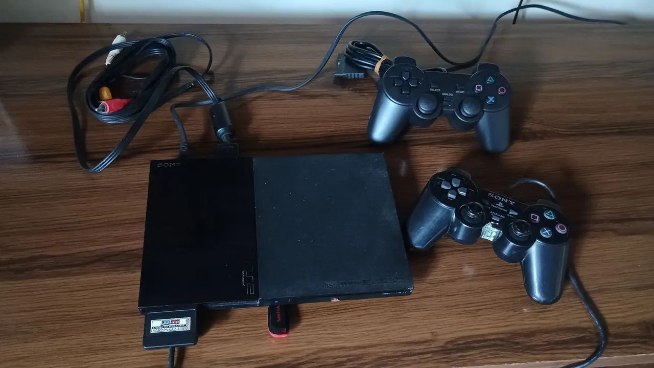 PS2 com 70 jogos  - Foto 2