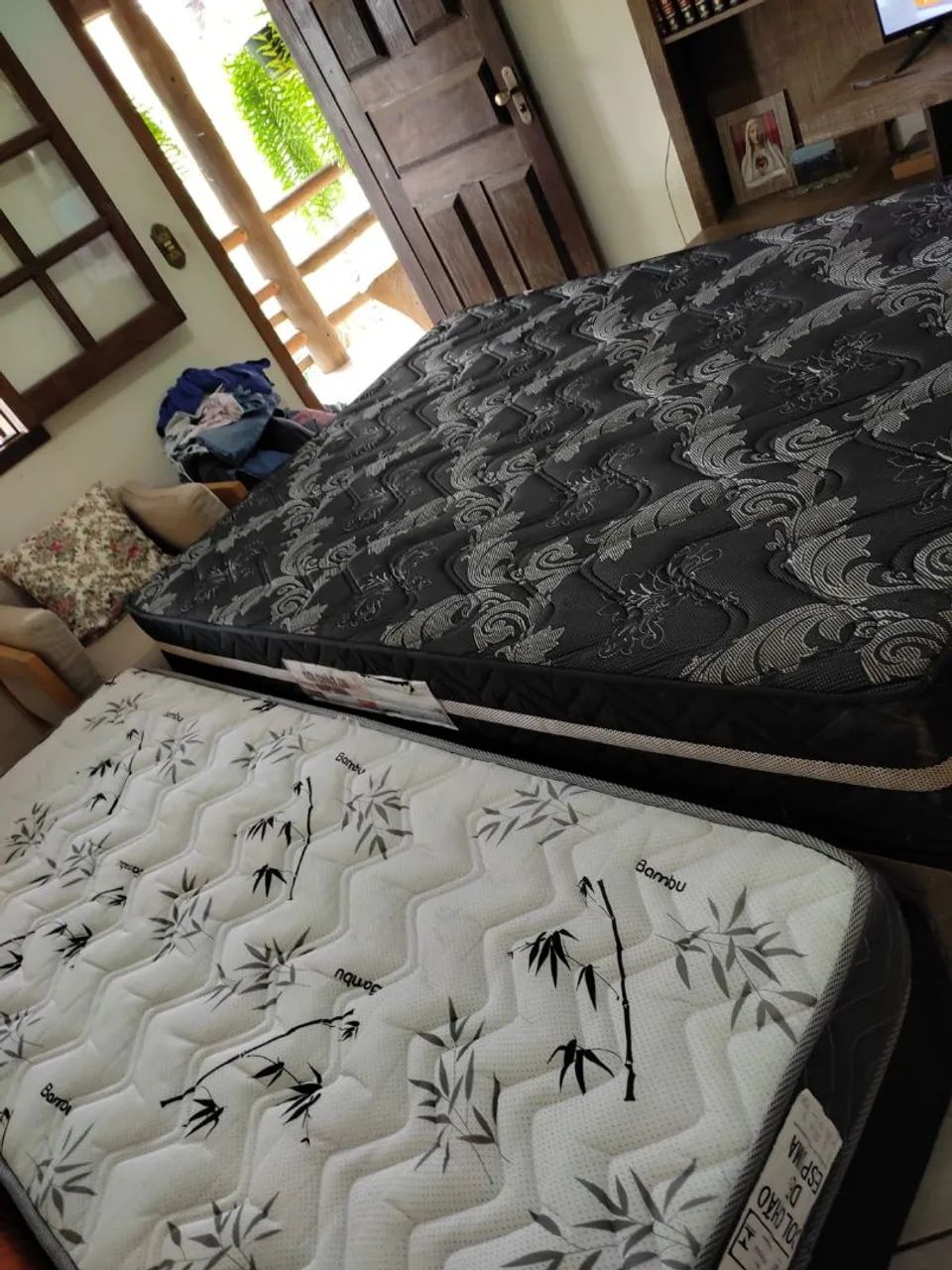 Cama box + colchão ( Tenho de Casal e solteiro) - Foto 5