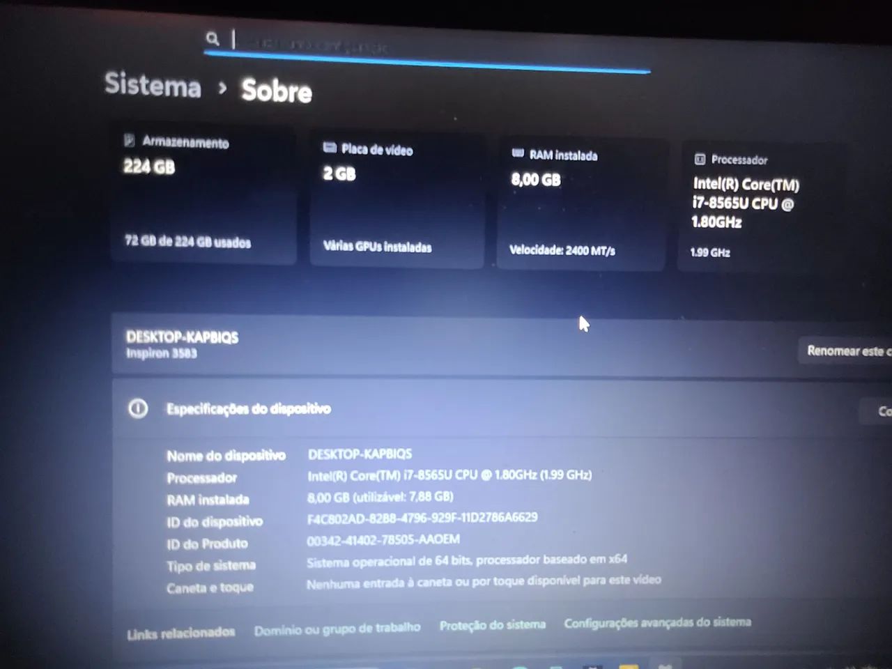 Notebook Dell