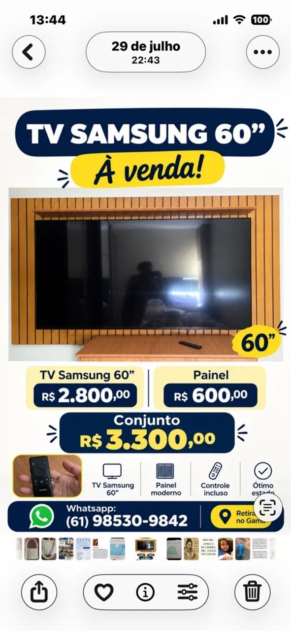 Vendo tv Samsung 
