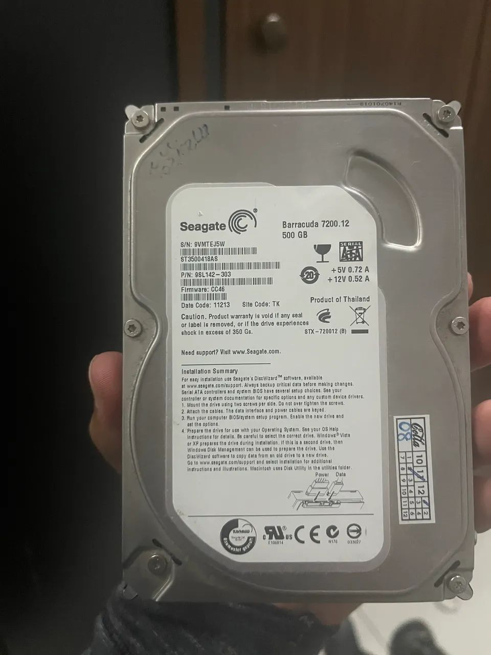 HD seagate 500gb451967962181150721
