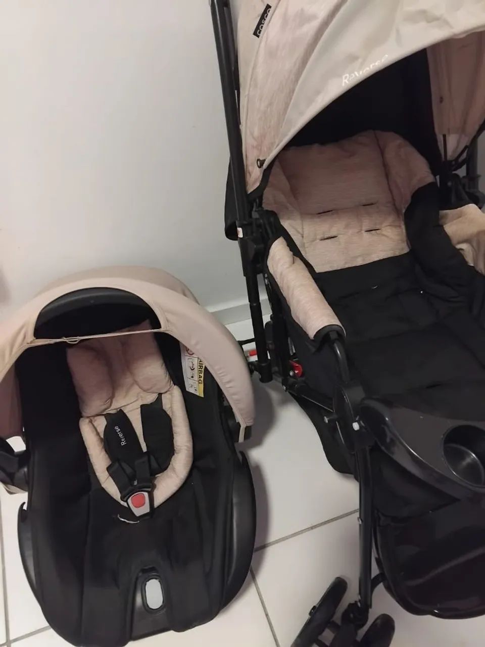 Vendo Carrinho de Bebê Cosco + Bebê Conforto  - Foto 3