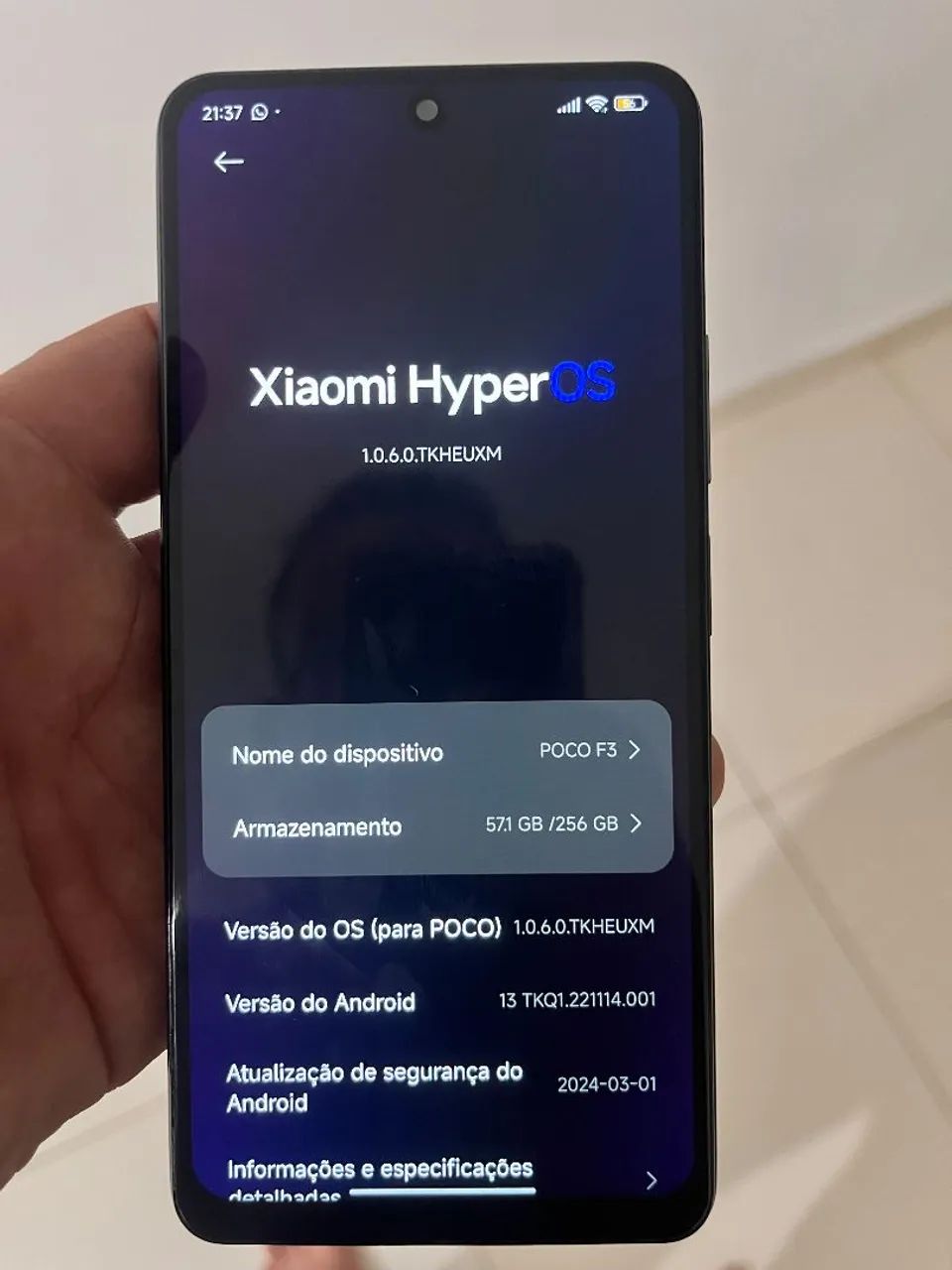 Xiaomi poço F3 256GB - Foto 2