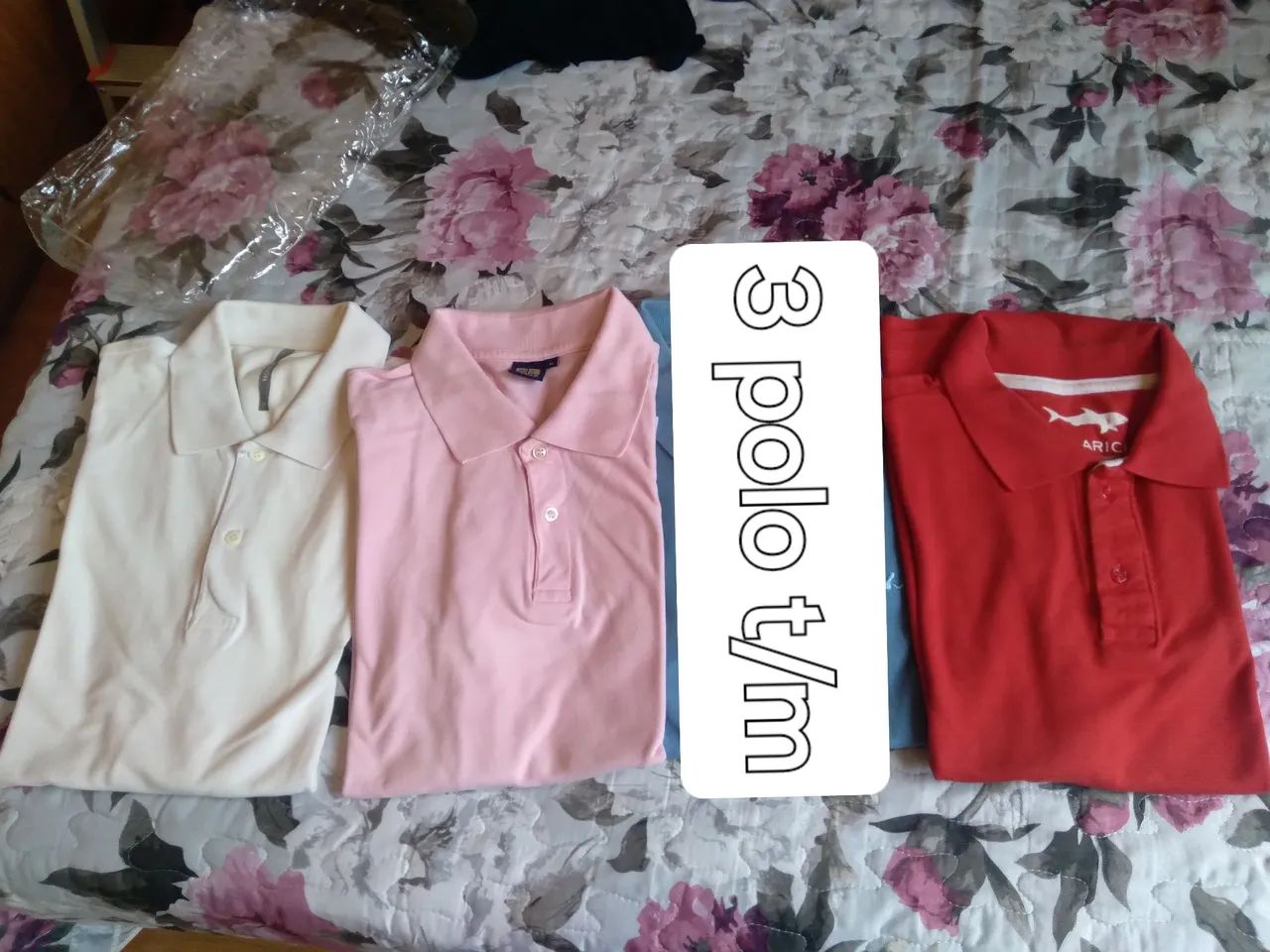 PROMOÇÃO DE 3 BLUSAS POLO T/ M - Foto 2