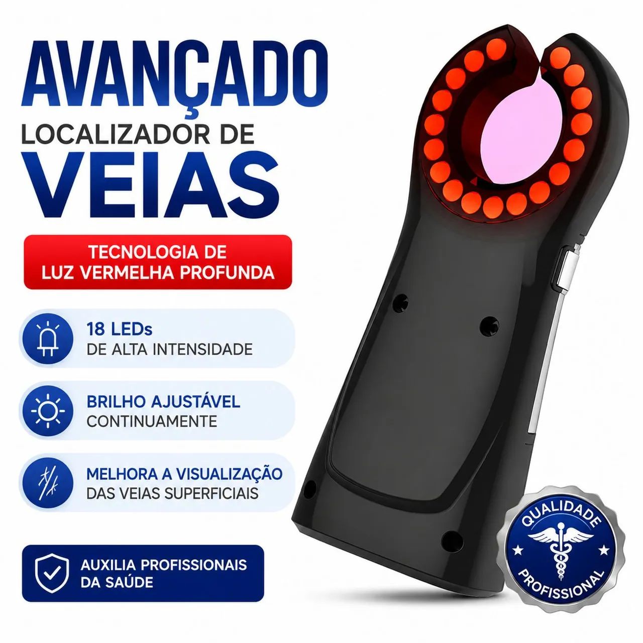 Venoscopio Acha veias Identificador de veia Infravermelho Led  - Foto 2