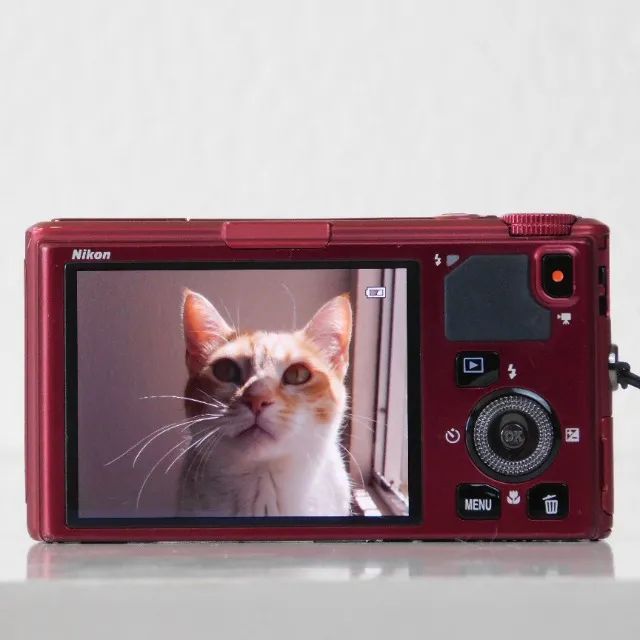 câmera nikon coolpix s9500 18 megapixels vermelha - Câmeras e