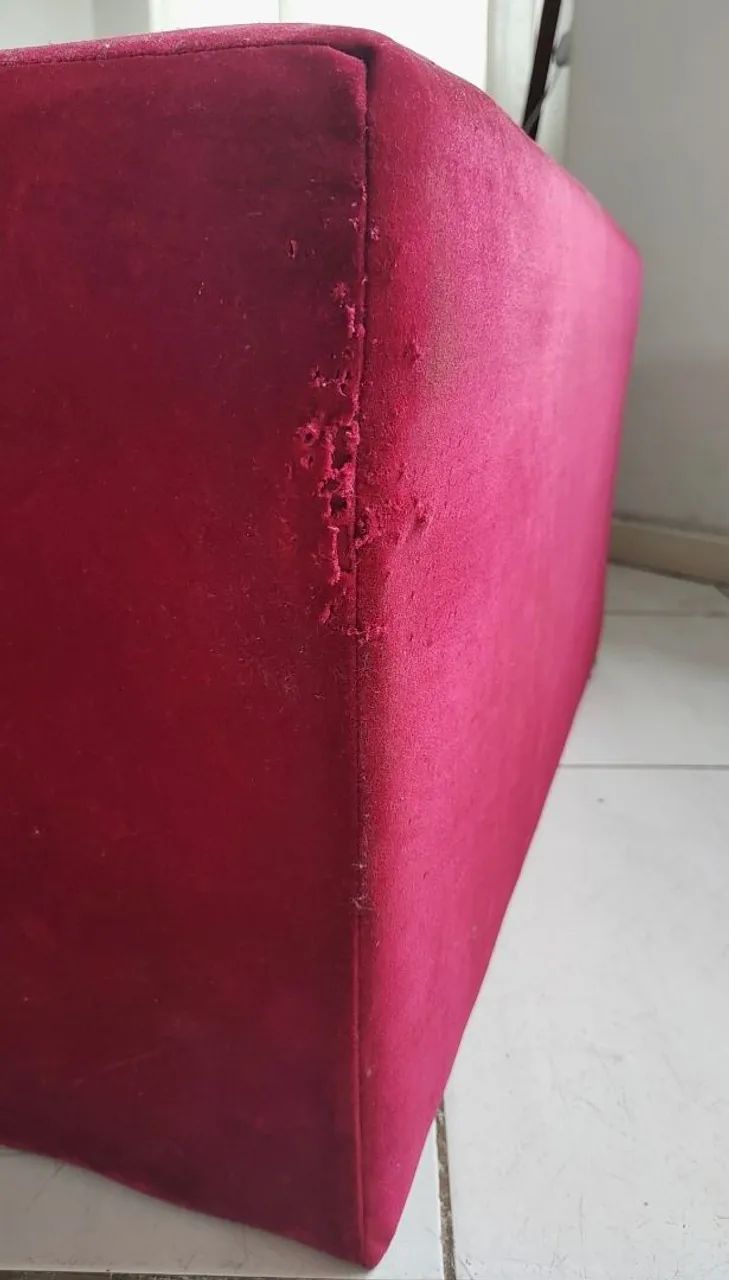 Puff grande vermelho - Foto 3