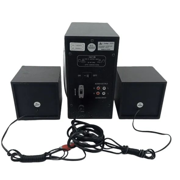 CONJUNTO DE CAIXAS DE SOM + SUBWOOFER - USADO  - Foto 3