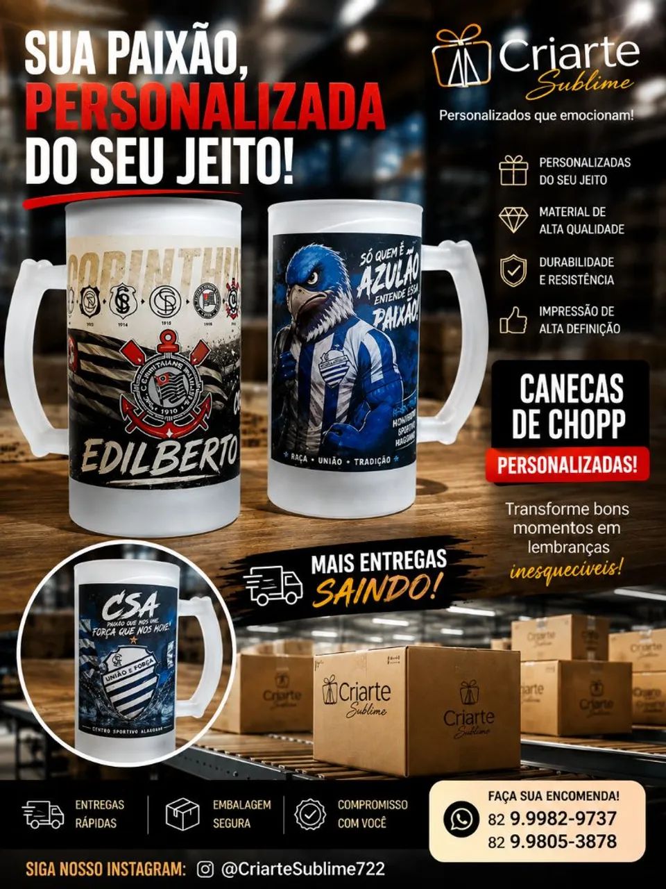 CANECAS DE CHOPP PERSONALIZADA  - Foto 5