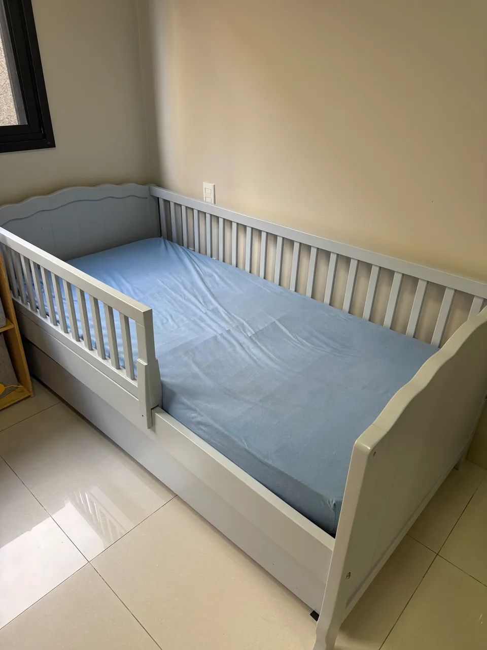 Cama infantil madeira com cama auxiliar  - Foto 2