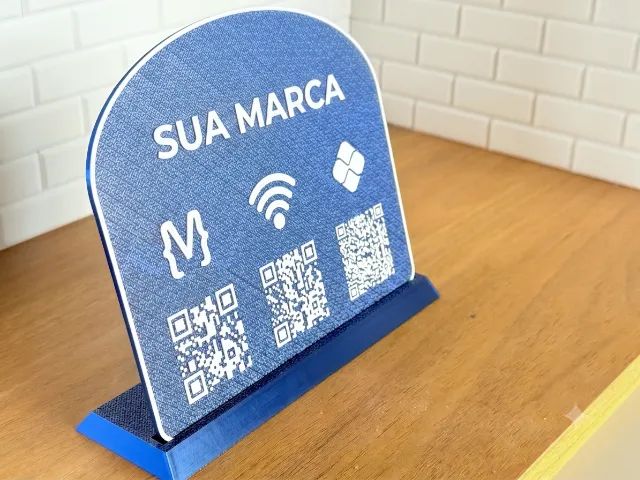 Placa QR Code 3D Personalizada - Pix, Instagram, Wi-Fi e Google - Foto 5