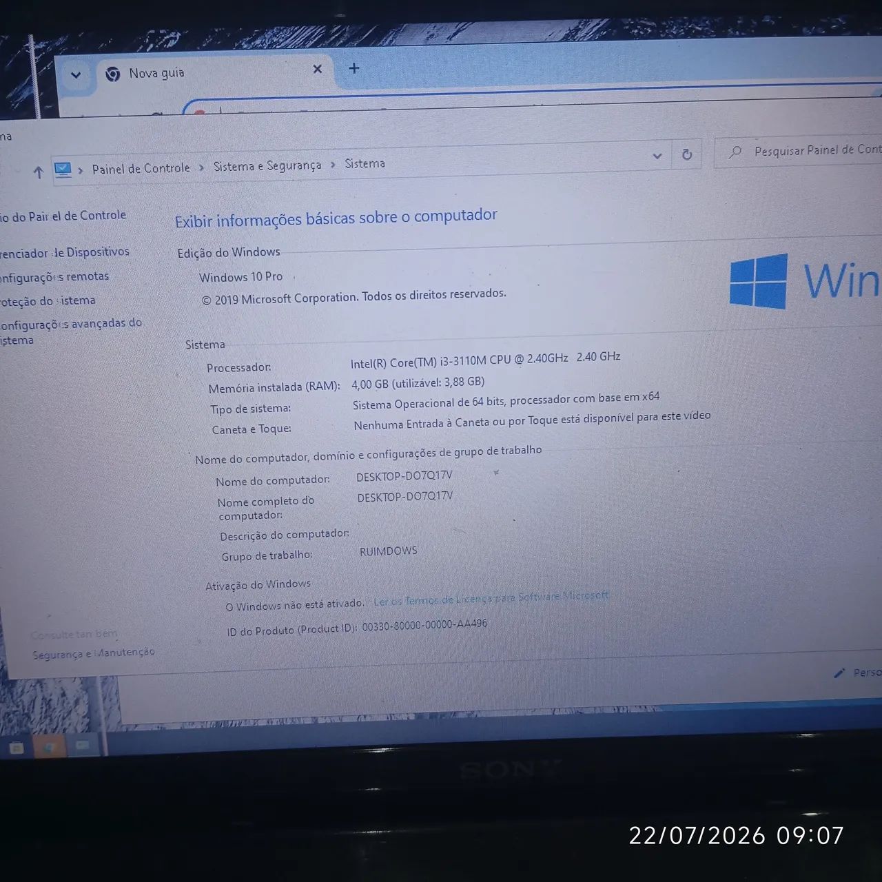 Notebook Sony Core i3 leia  - Foto 4