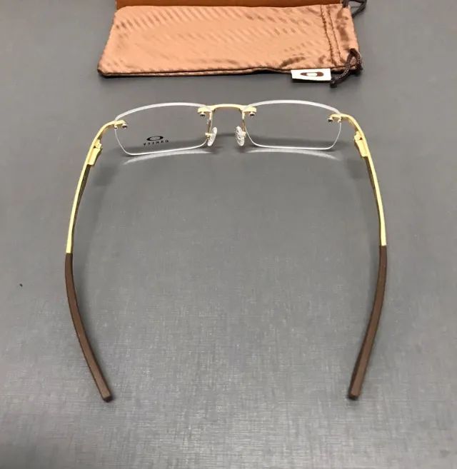 óculos armação de grau oakley evade gold  - Foto 3
