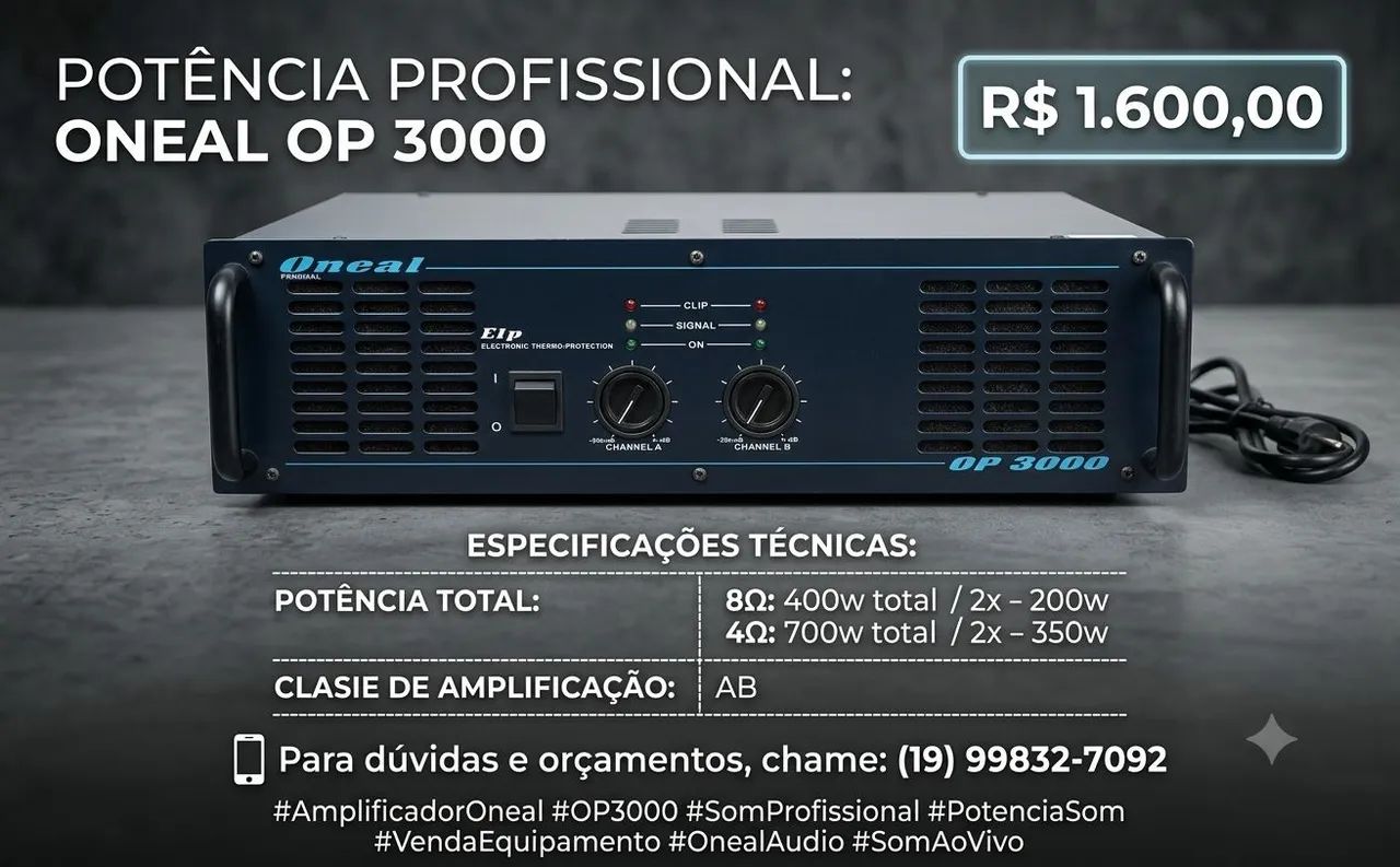 Pertencia oneal 3000