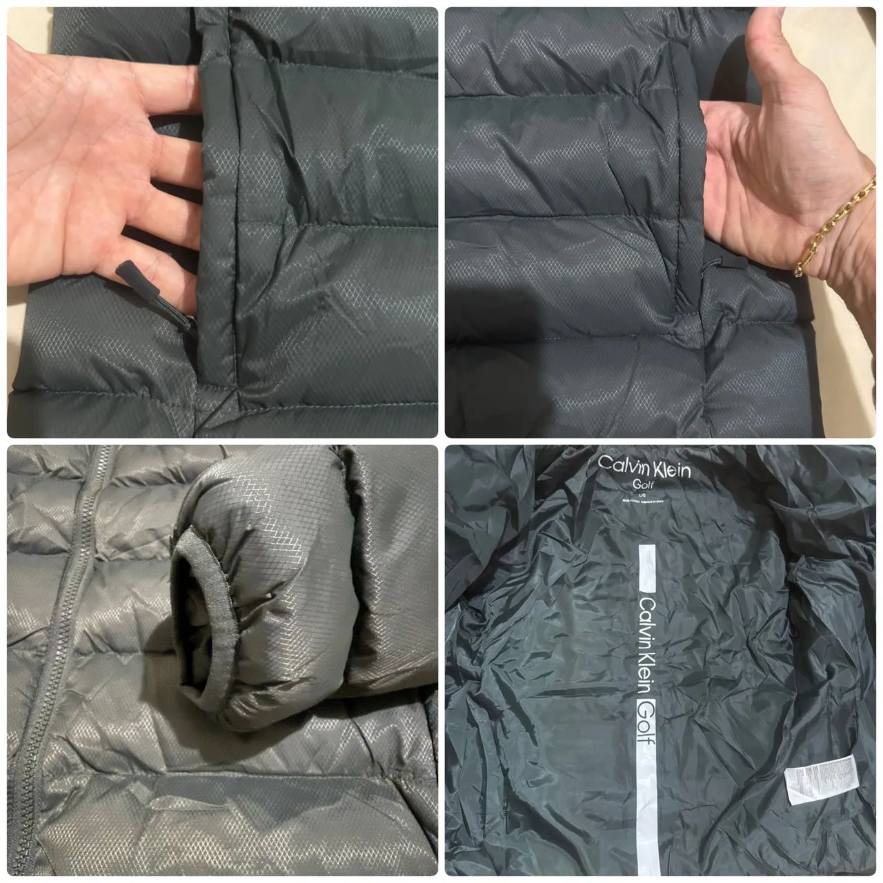 jaqueta puffer CALVIN KLEIN - Nova Sem Uso - Foto 4