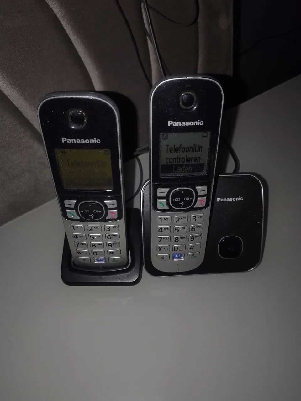 telefone fixo sem fio da Panasonic kit 2 - Foto 3
