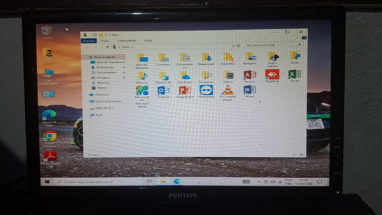 Monitor Positivo de 19 polegadas com áudio e entrada VGA.  - Foto 3