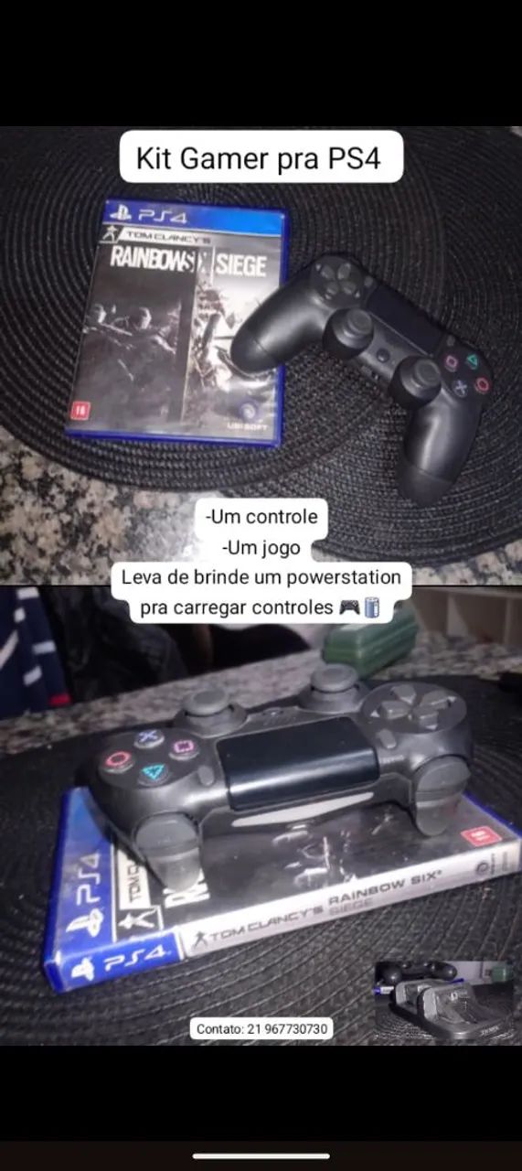 Controle e jogo de PS4