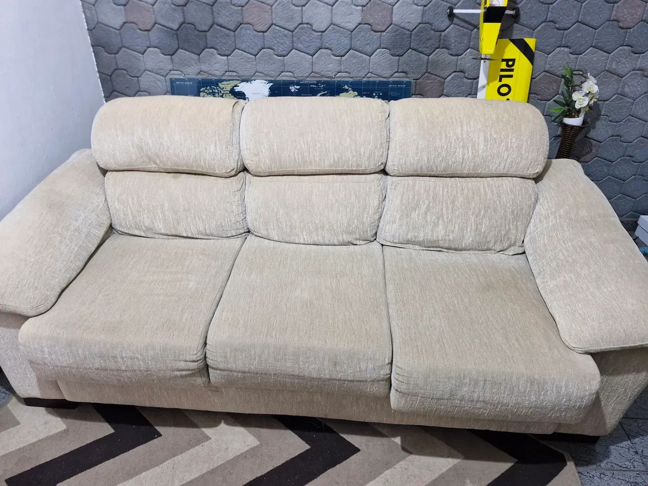 Sofá retrátil 3 lugares - Foto 3