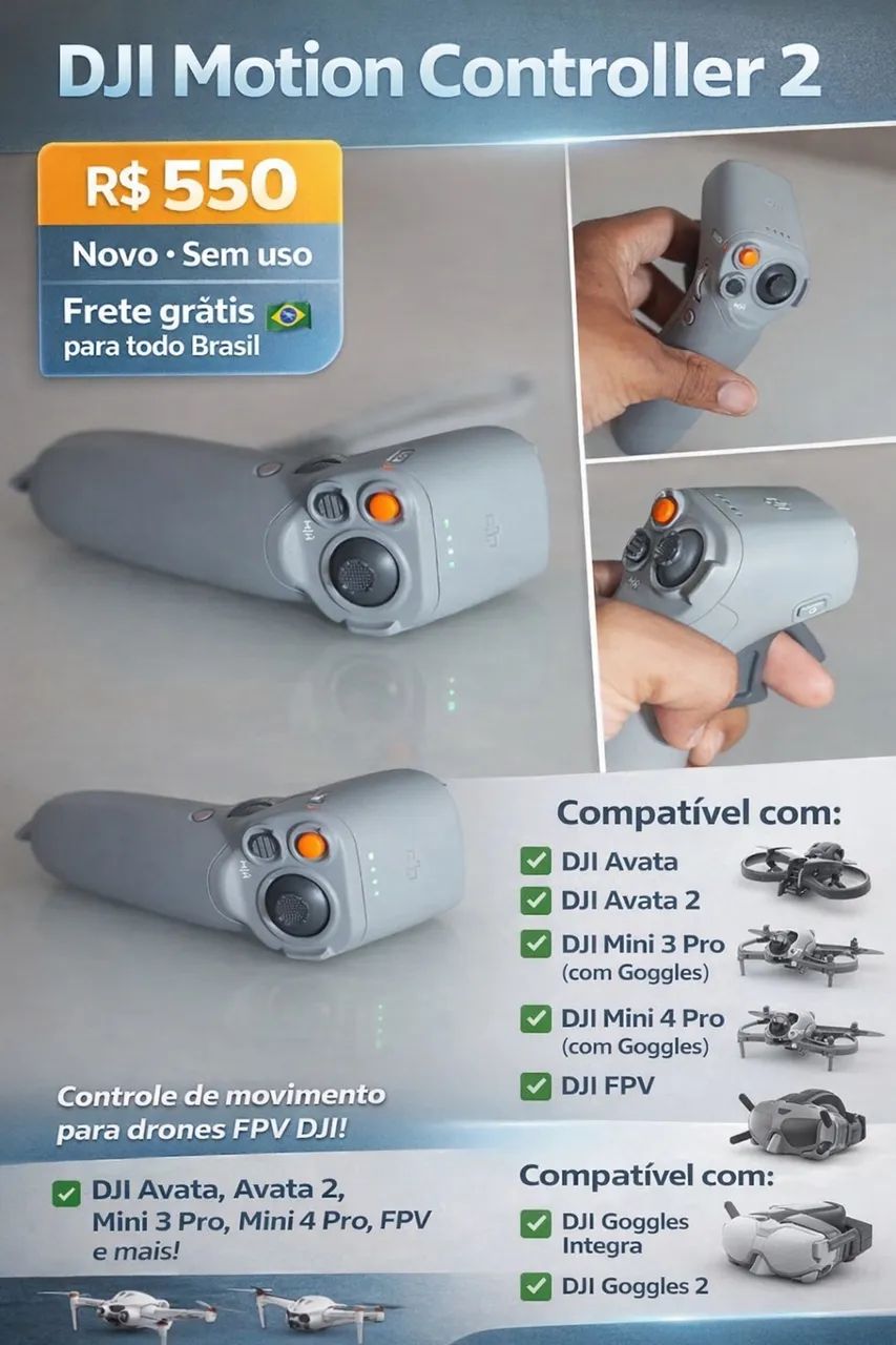 DJI Motion Controller 2 ? Novo Sem Uso
