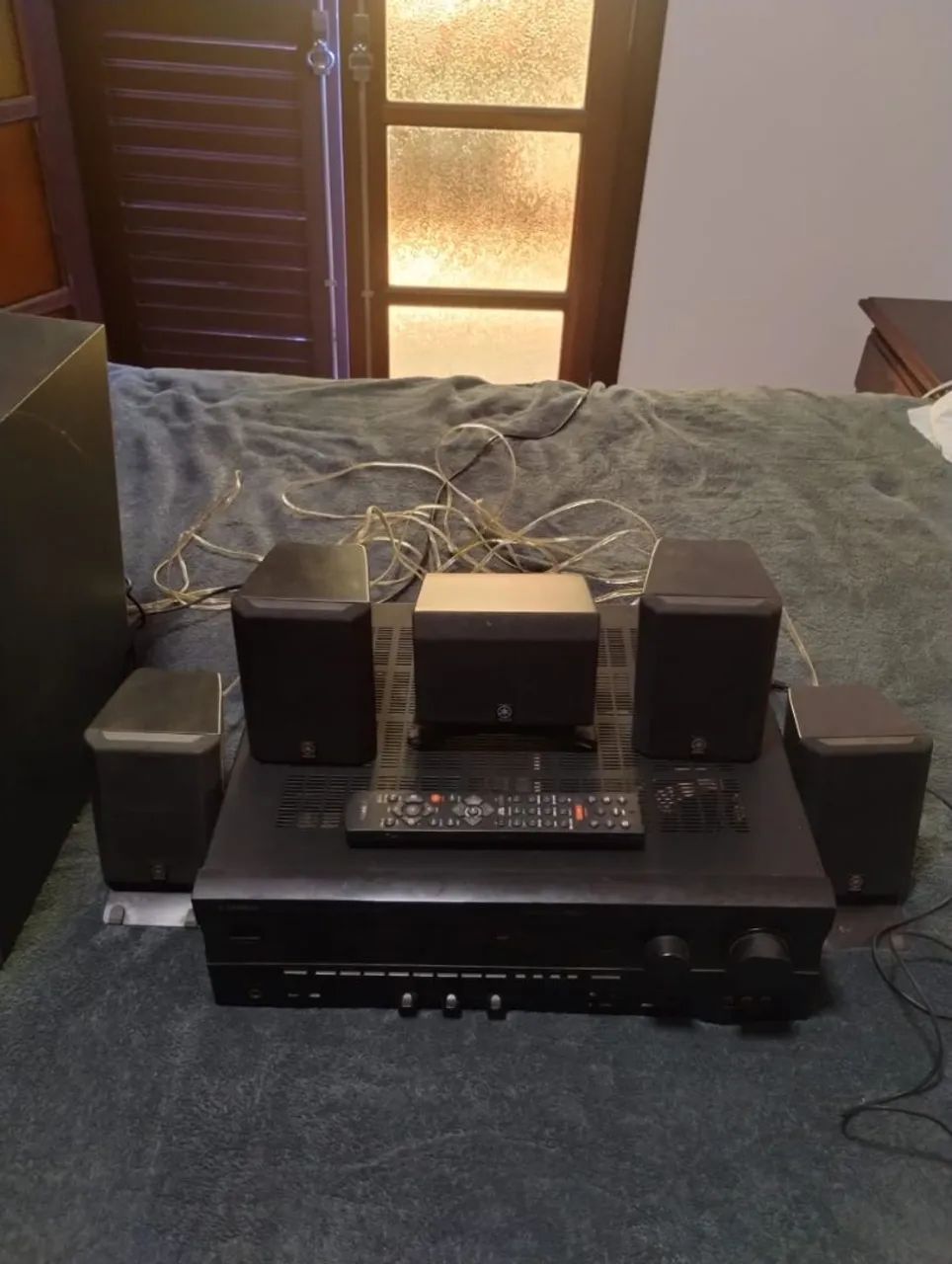 Receiver yamaha rx-v495 com subwoofer - Foto 4