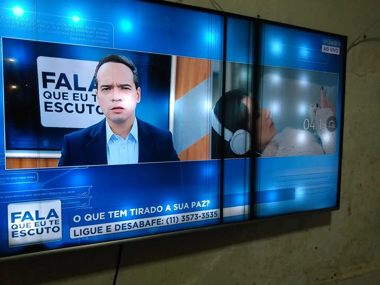 Televisão Samsung 48 polegadas smart pequeno defeito na tela - Foto 3