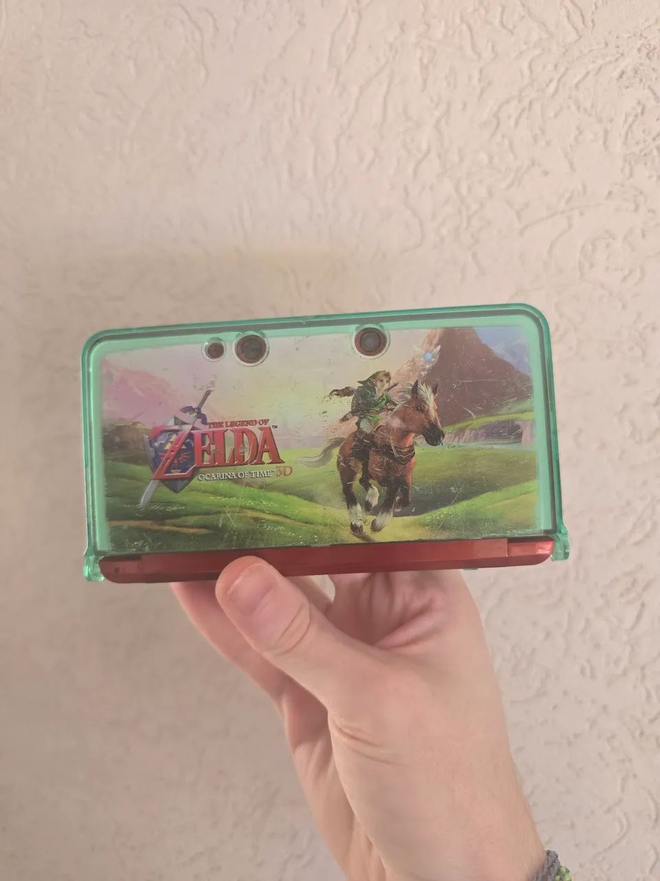 Nintendo 3DS Vermelho com Case de Proteção 
