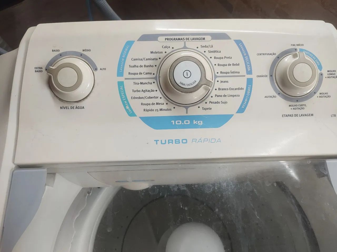 Máquina de Lavar - Electrolux 10 KG - Usada - Funcionando Perfeitamente  - Foto 3