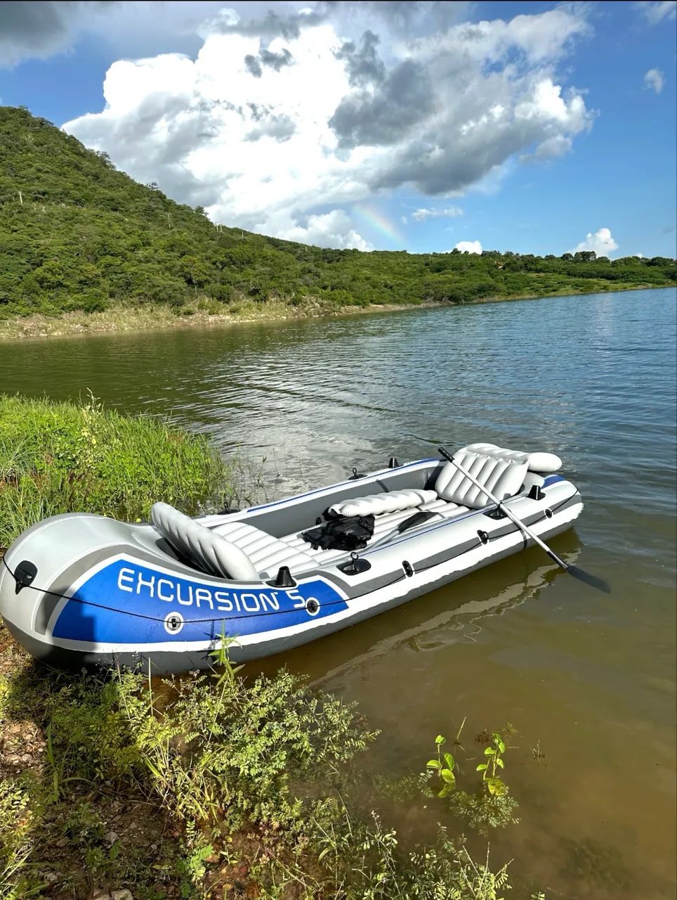 Barco inflável com motor  - Foto 3