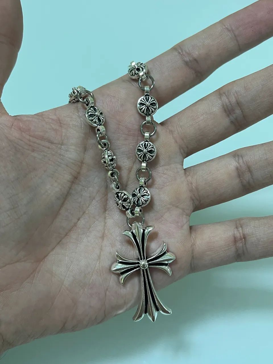 Cordão Chrome Hearts Prata - Foto 4