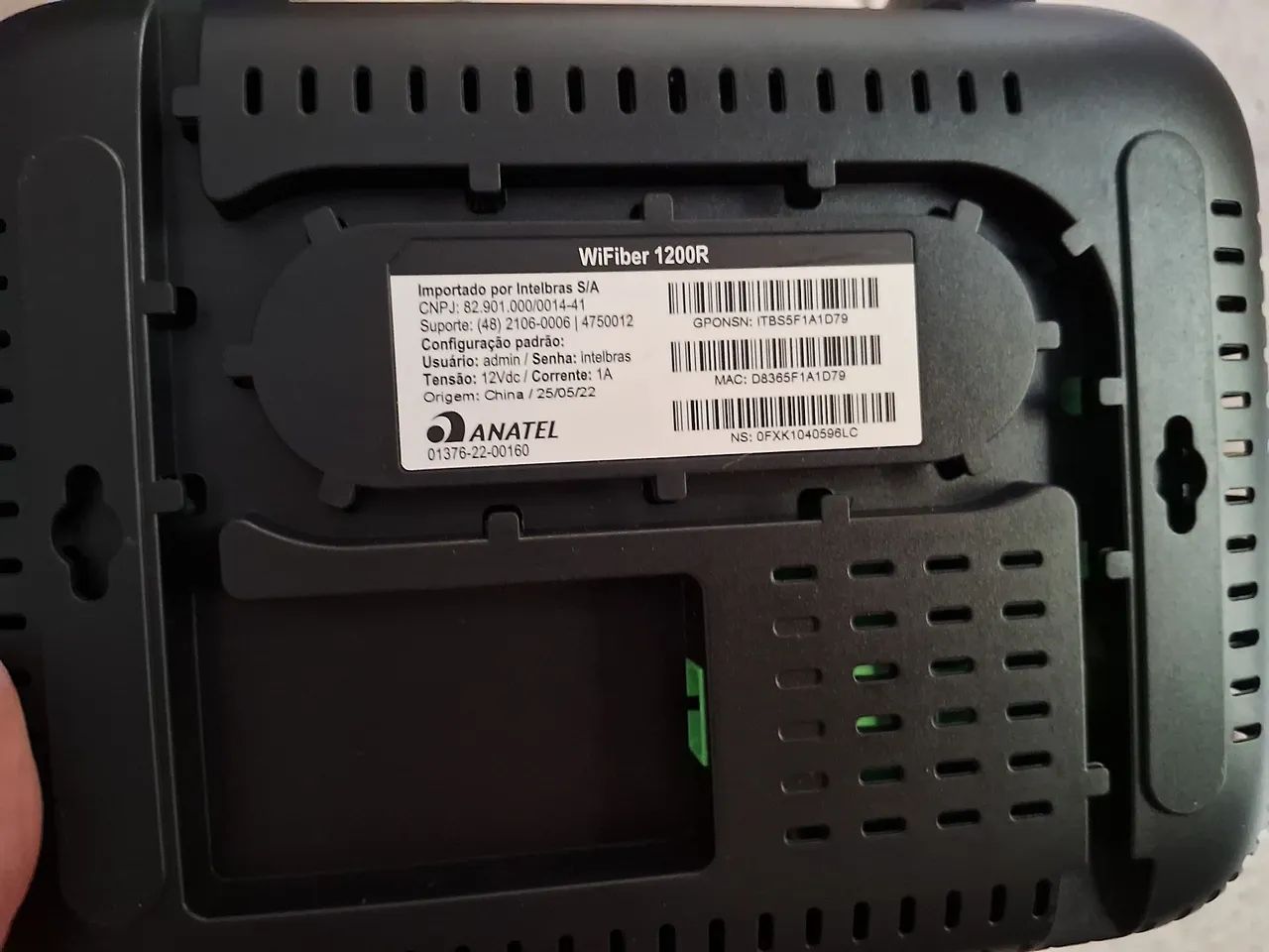 Modem óptica PON LAN 2P WiFiber 1200R - Foto 4
