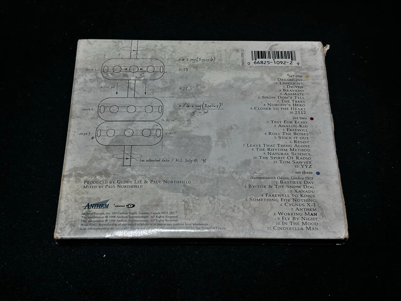 CD Rush - Different Stages Live (Importado Canadá) 1998 INCOMPLETO - Foto 3