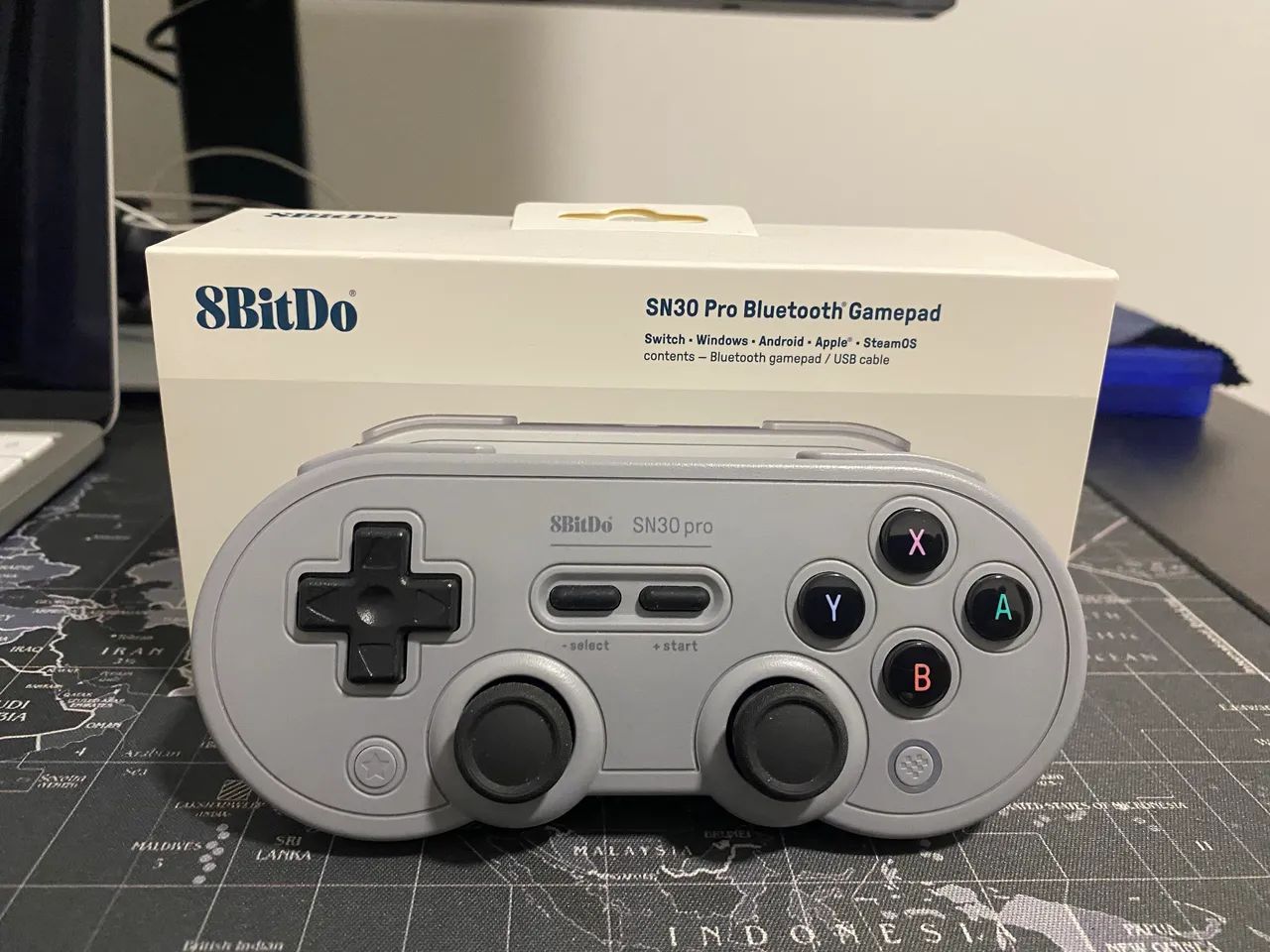 8BitDo SN30 Pro Gamepad Bluetooth sem fio com efeito Hall