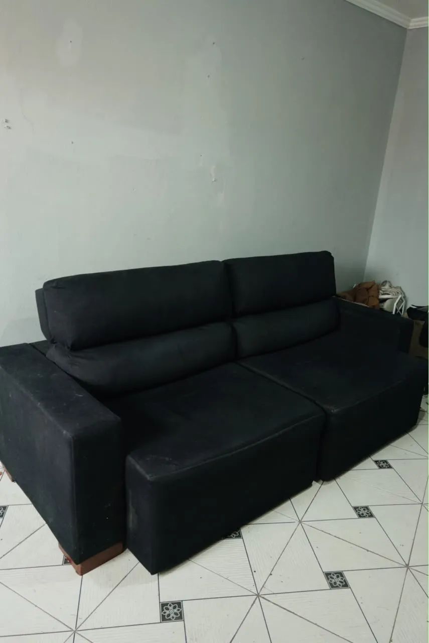 Sofa cama retrátil 3 metros, bipartido  - Foto 3