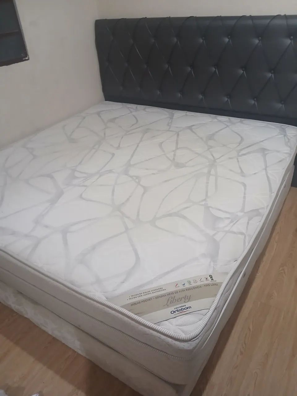Colchão King Size Ortobom Liberty (Molas Ensacadas + Espuma HR45) + Base Box de Brinde - Foto 5