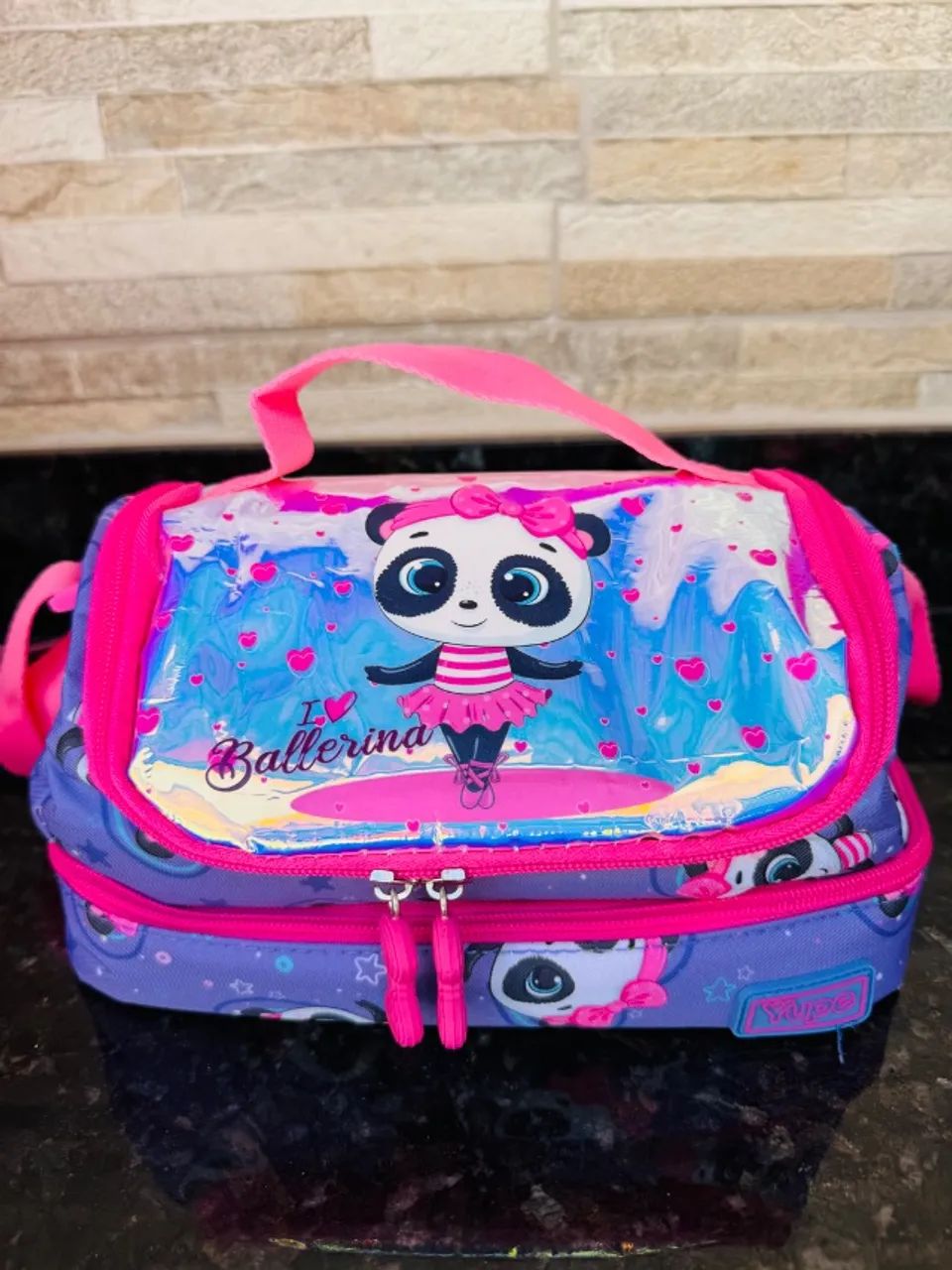 Kit mochila escolar panda bailarina - Foto 5