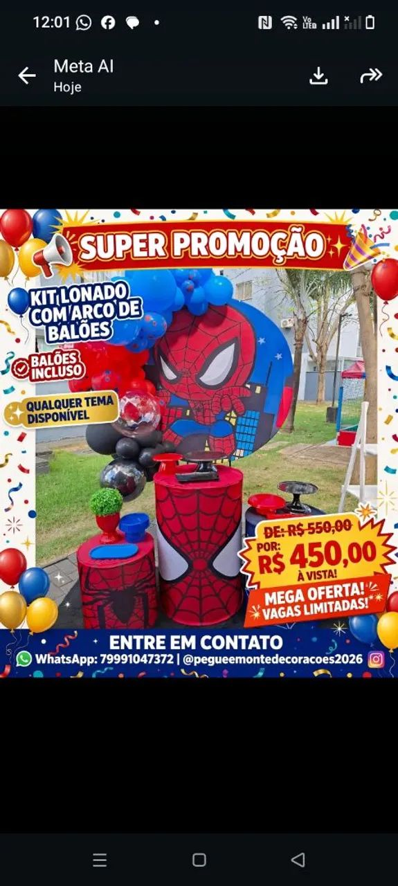 Decoração com baloes