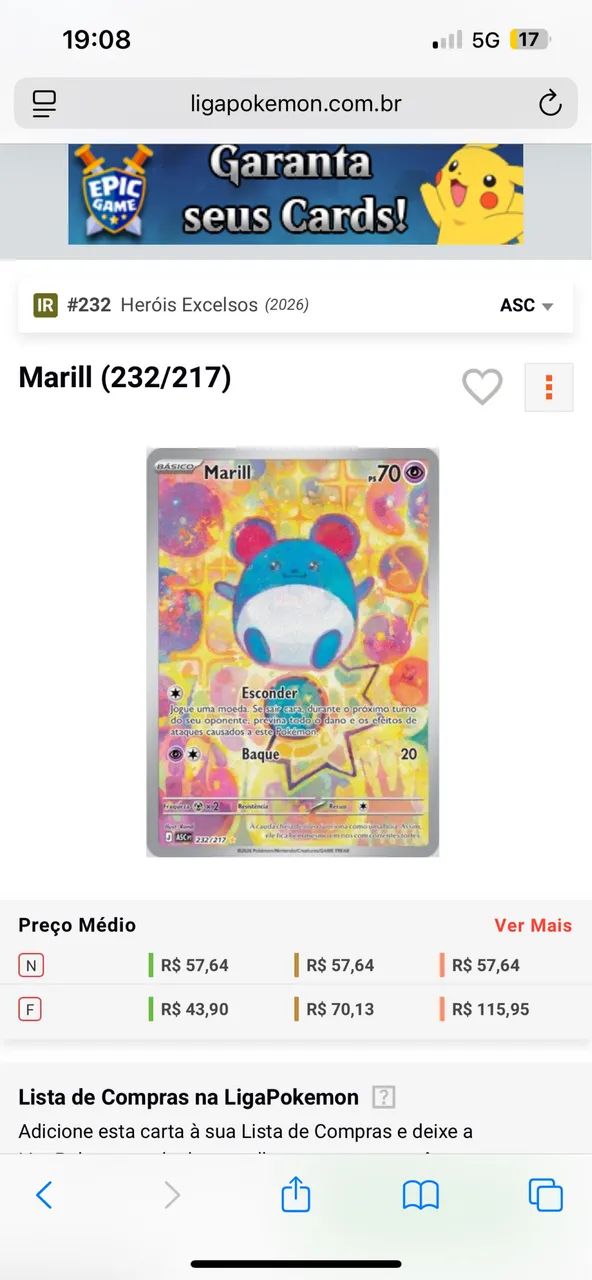 Cartas Pokémon ( escuro absoluto) TCG  - Foto 2