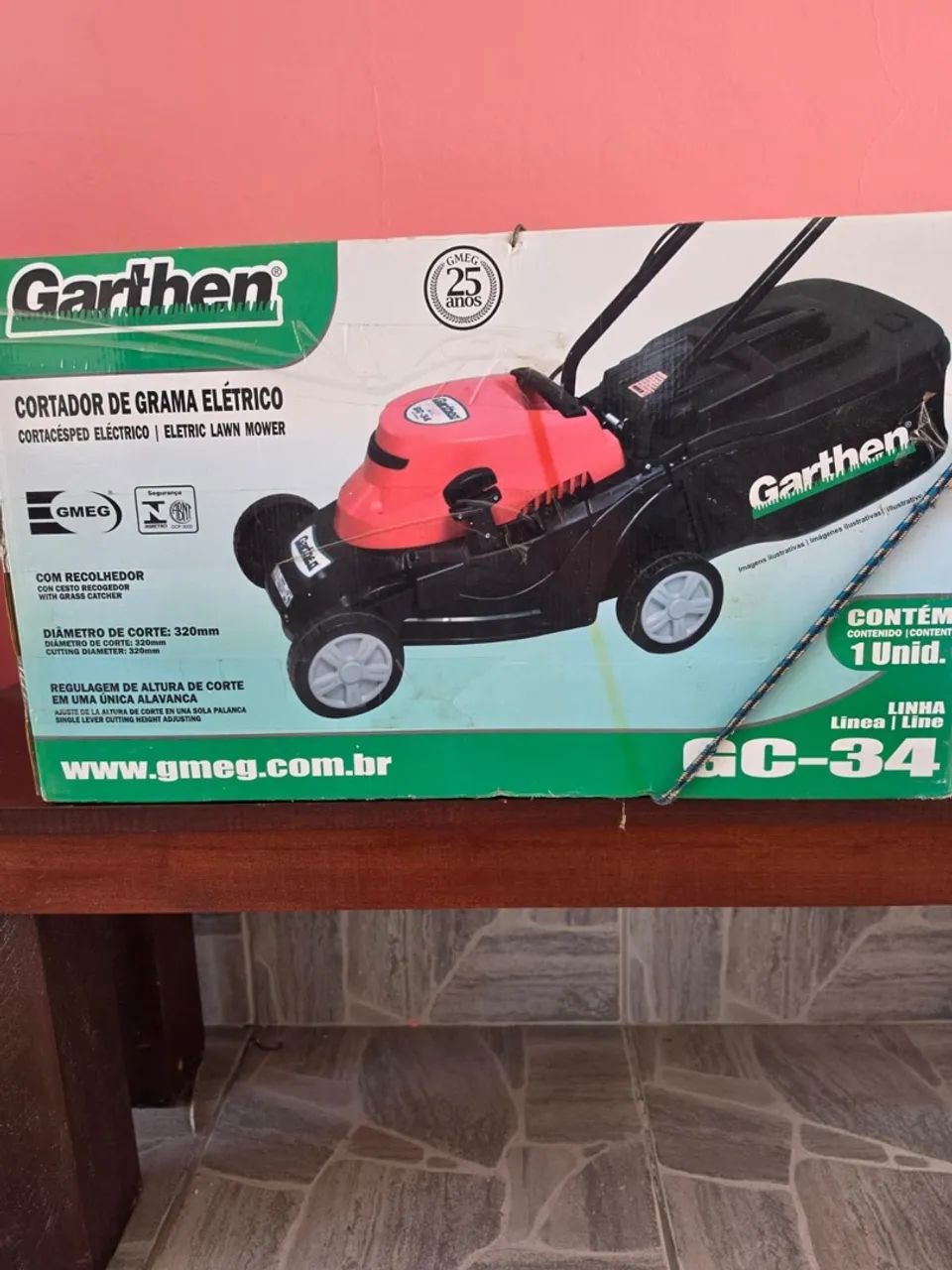 Cortador de grama elétrico 