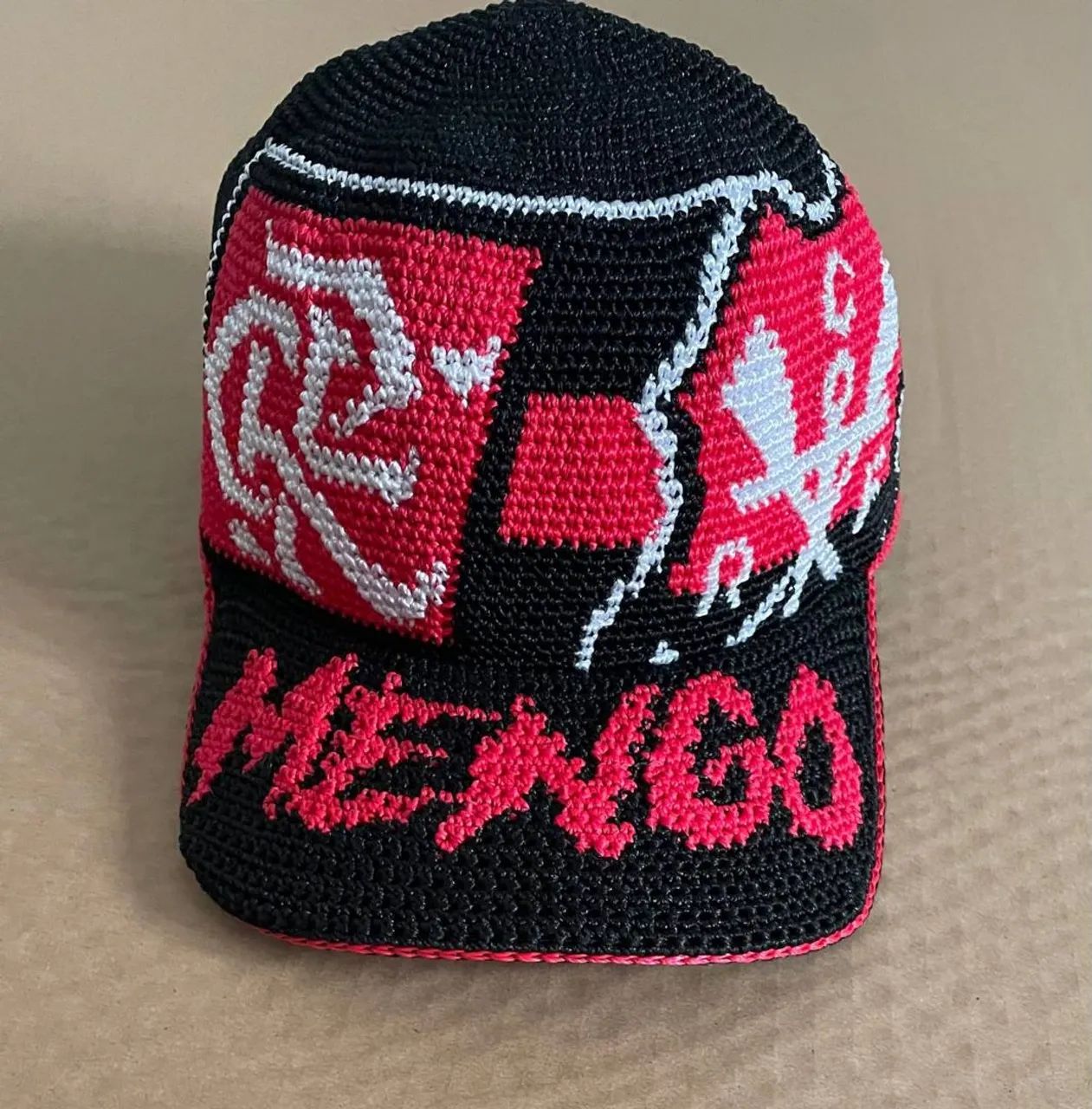 Boné de crochê Flamengo big logo - Foto 2