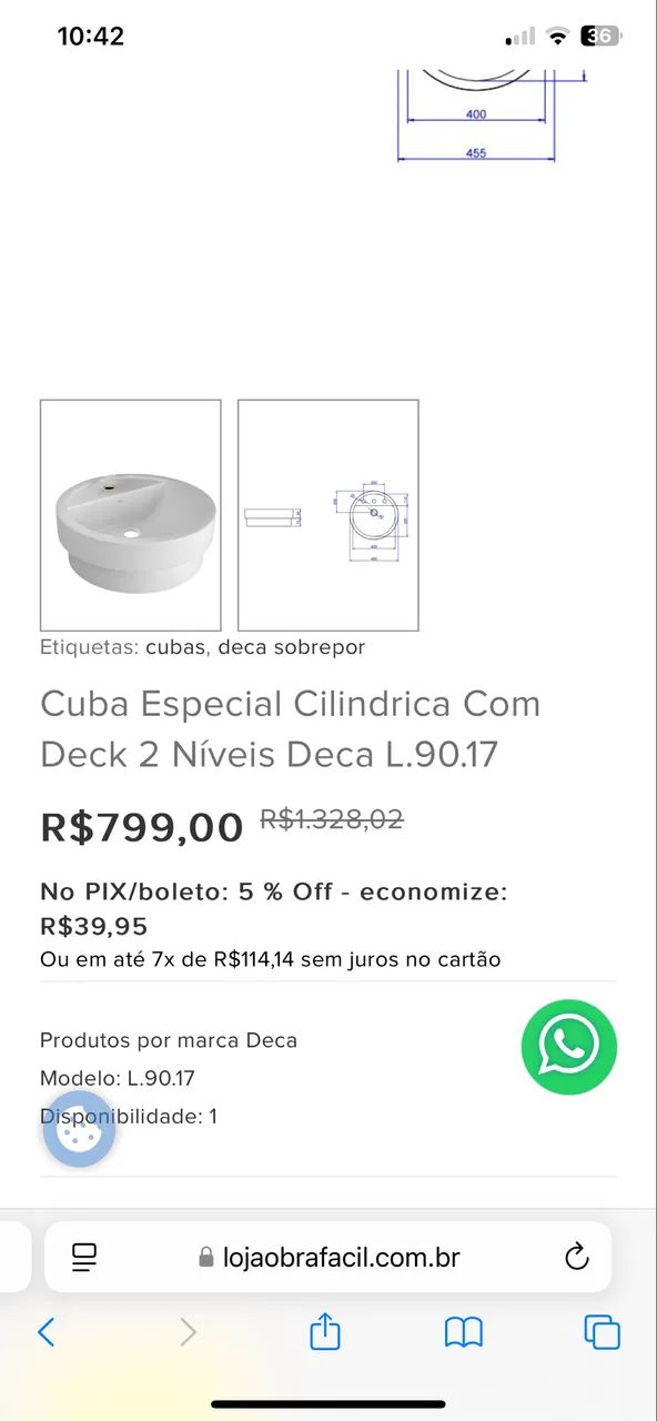 Cuba Encaixe Deca64962139758721123