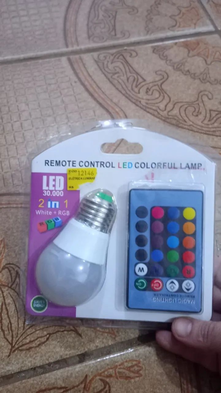 Lâmpada colorida 